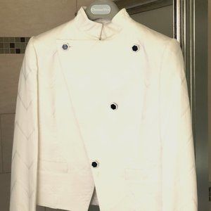 Courrèges Paris Rare Special Design Pea Coat Suit Made in France